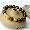 TCC™ Black Obsidian Goodluck Fengshui Pixiu Wealth Charm Bracelet